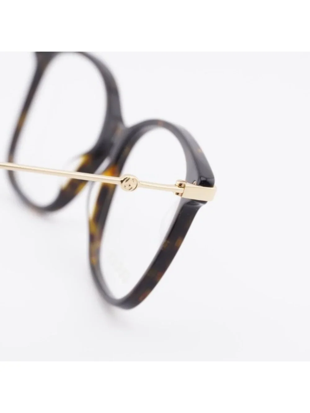 Gucci GG0512O 002 Eyeglasses Havana/Gold 52mm Square Frame
